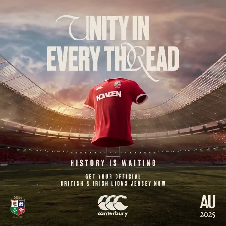 Introducing the new 2025 British & Irish Lions jersey! History is waiting 🦁 Get your official jersey now 🙌 #Lions2025 #MadeTougher Canterbury Canterbury Australia #HowdenLions Howden Insurance