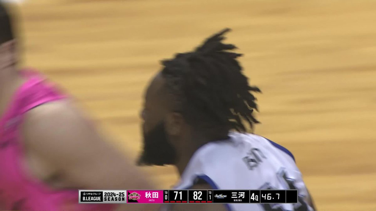 #54 ダバンテ・ガードナー、B1史上初となる個人通算10000得点達成❗️ 🎊🎊🎊🎊🎊🎊 4Q 残り0:46 秋田 71-82 三河 📡B.LEAGUE全試合見放題なのは「バスケットLIVE」だけ！ #シーホース三河 #超えていけ
