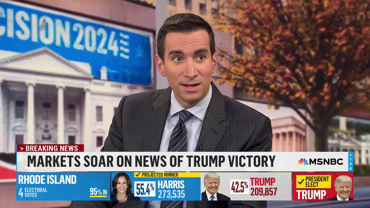 Markets soar on the news of Trump's victory. Andrew Ross Sorkin has the latest.