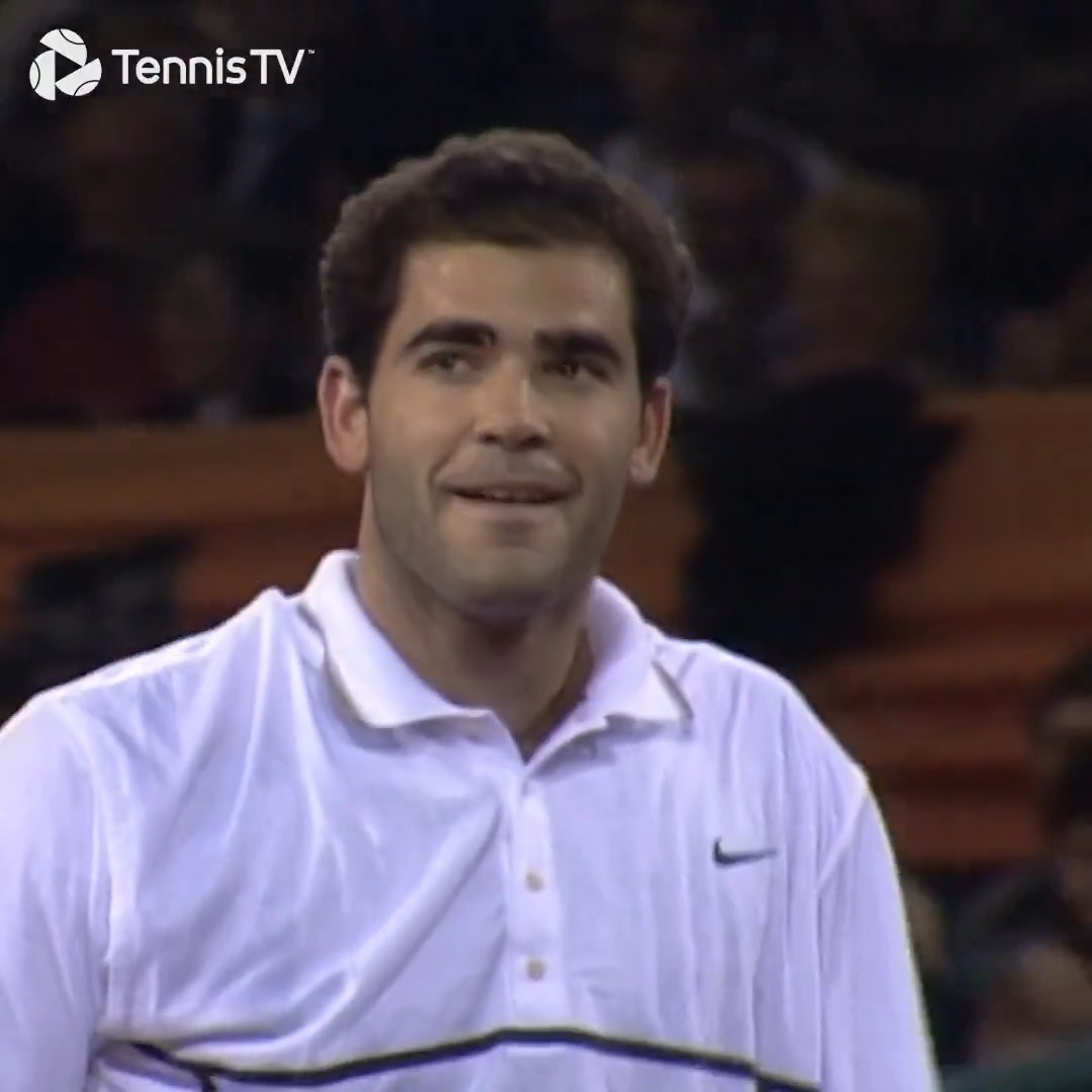 Trademark Pistol Pete™️ When Pete Sampras unleashed the slam dunk at the #NittoATPFinals 😍