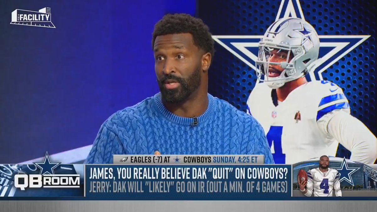 .James Jones responds to his “Dak Quit” take: “Quit might be the wrong word but I don’t know how hard he tried to play to be out there with his brothers.”