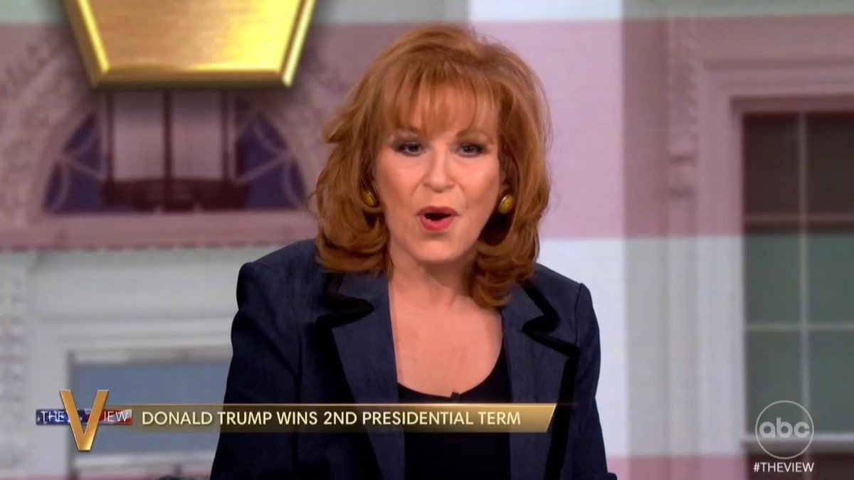 Joy Behar's immediate reaction: "I vehemently disagree with the decision that Americans made, but I feel very, very hopeful that we have a democratic system in this country. We should value it. We should love it. We should protest if the situation arises."