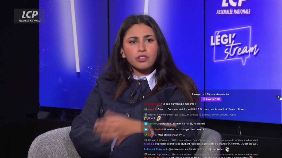 "La gauche (...) ils se considèrent antiracistes, mais ce sont les seuls à me rappeler toutes les quatre secondes que j'ai des origines", dénonce Hanane Mansouri (UDR). #Legistream