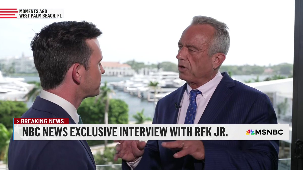 "I think fluoride is on its way out." RFK, Jr. speaks exclusively to NBC News' Vaughn Hillyard about his thoughts about fluoride in drinking water.