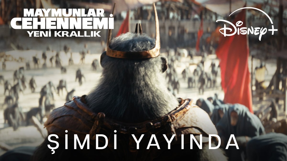 "Ne muhteşem bir gün!" Maymunlar Cehennemi: Yeni Krallık şimdi Disney+'ta.