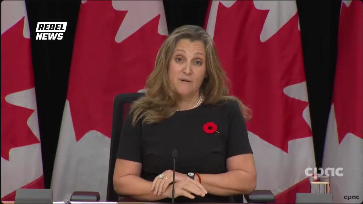 Deputy PM Freeland congratulates President-elect Trump on his election victory. "There are a lot of Canadians who are feeling unsettled" by Trump's win, she says, adding "Canada will be prosperous ... safe, and ... our sovereign identity will be secured."