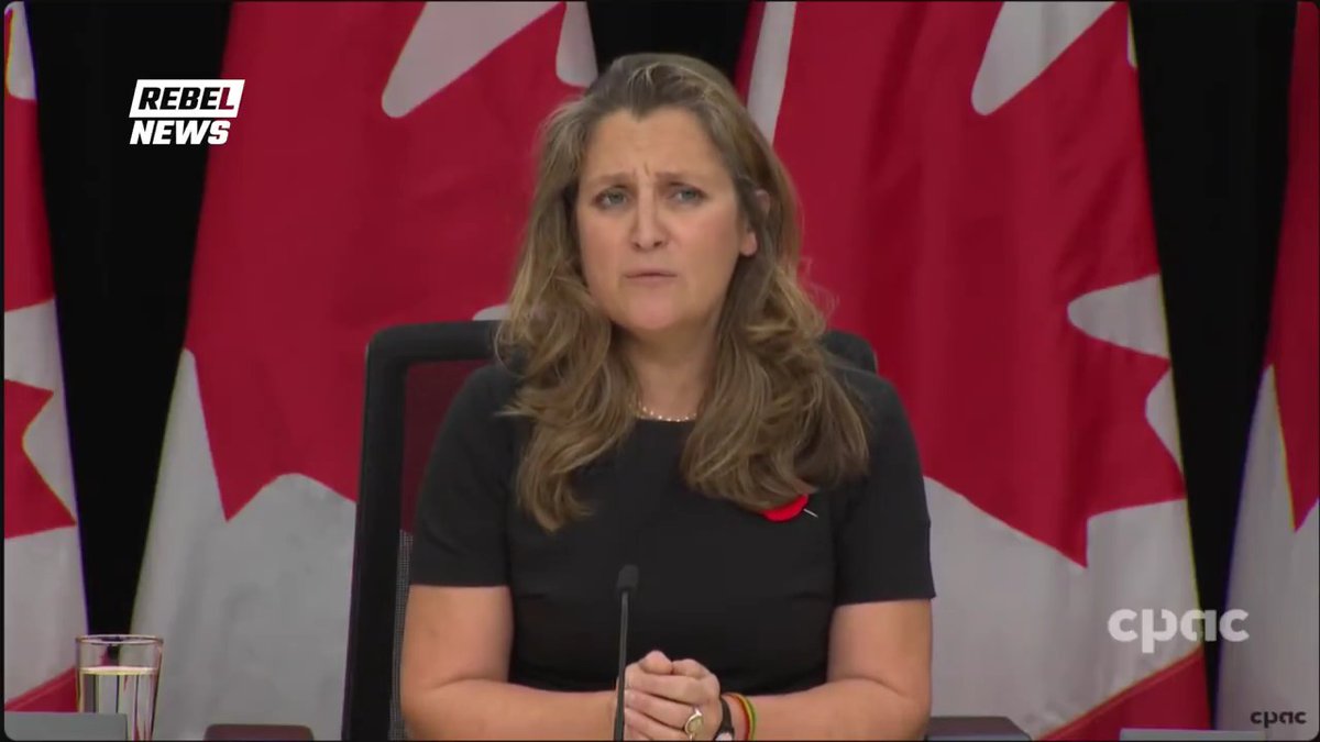 Freeland comments on how Trump's win will affect Ukraine, saying many Canadians are feeling "uncertain" and "anxious" but reassures "we are here for Ukraine today and tomorrow," before delivering a message to the people of Ukraine in Ukrainian.