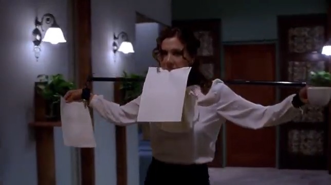 Maggie Gyllenhaal on "Secretary" (2002): "I did 'Secretary' when I was 22 & that was a really great experience. I was working with a director who was interested in me as an artist. But I learned, after that, painfully, that there aren't many directors that are excited by an actress who’s full of ideas." (Maggie Gyllenhaal's interview with Olivia Blair, Elle Magazine, 2021)