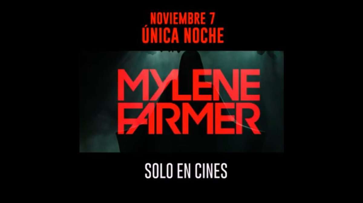 Mañana podrás presenciar a la reina del pop francés, #MyleneFarmer, en la pantalla grande. Cinemex trae para ti en exclusiva #NevermoreLaPelícula. Boletos: