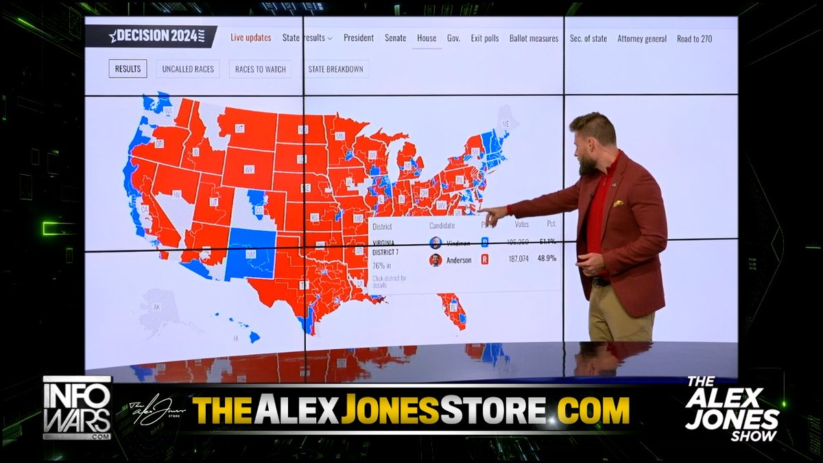 BREAKING UPDATE: Close House Races Across The Country Threaten GOP Trifecta Of Control In Government Branches Watch &amp; Share The Live Feed Of The Alex Jones Show Here: