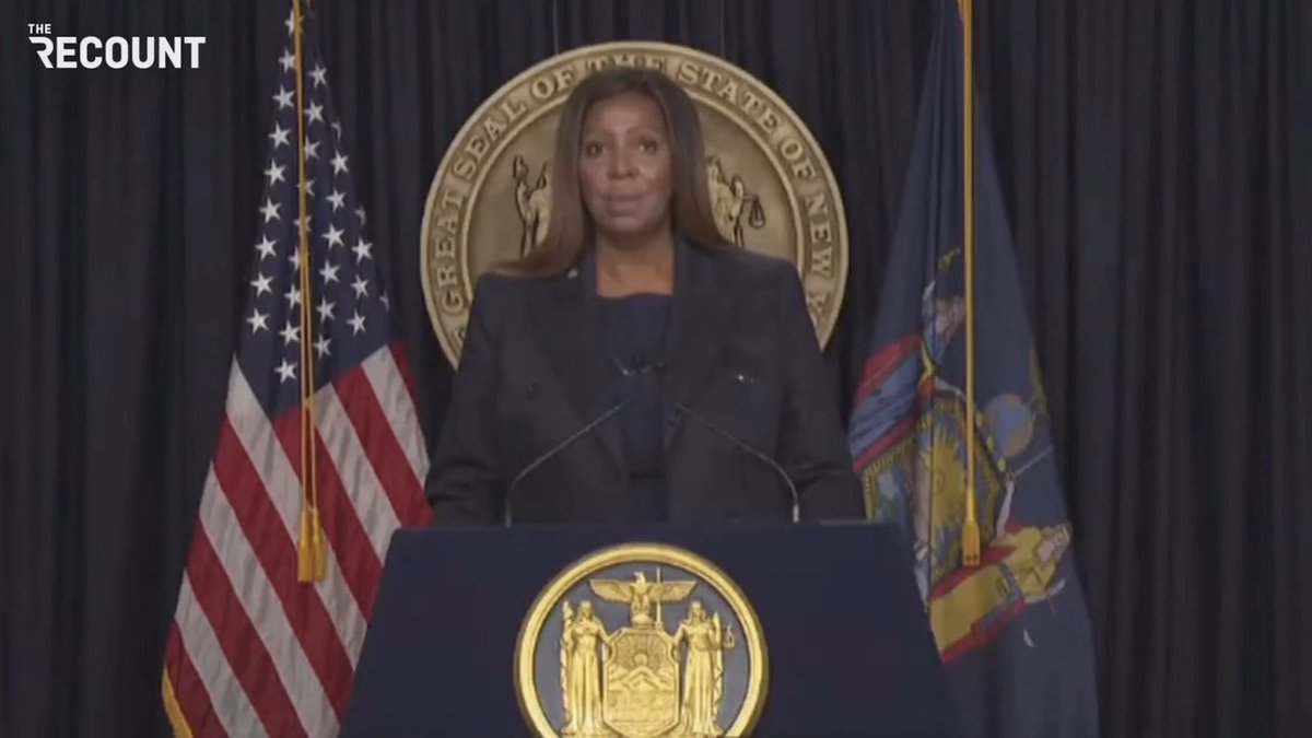 NY AG Letitia James says she "did not expect" Trump to win the election, but is prepared to use "the law to fight back": "We will not compromise our values, or our integrity, or our principles. ... My office has been preparing for several months because we've been here before."