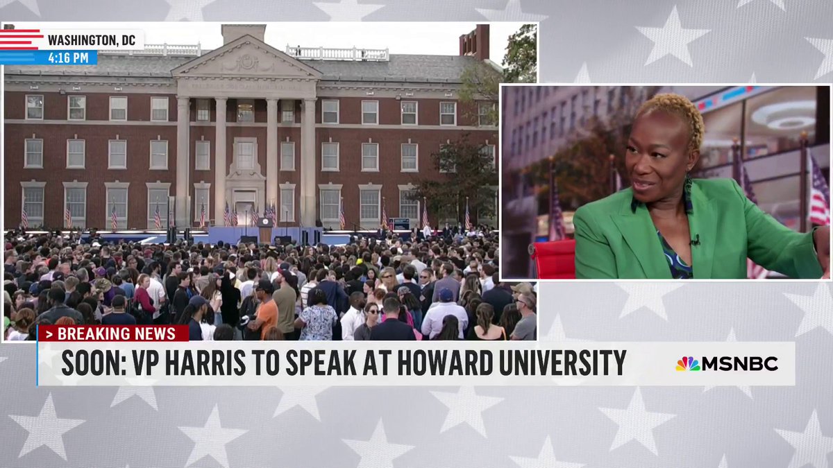 Joy Reid offers her analysis as we await VP Harris speaking at Howard University.