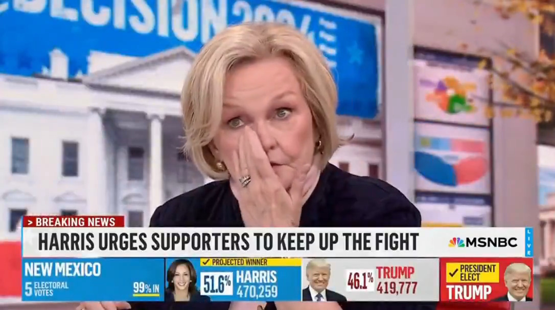 Claire McCaskill cries on MSNBC after Kamala conceded defeat “People don’t trust women…I’m so proud of her.”