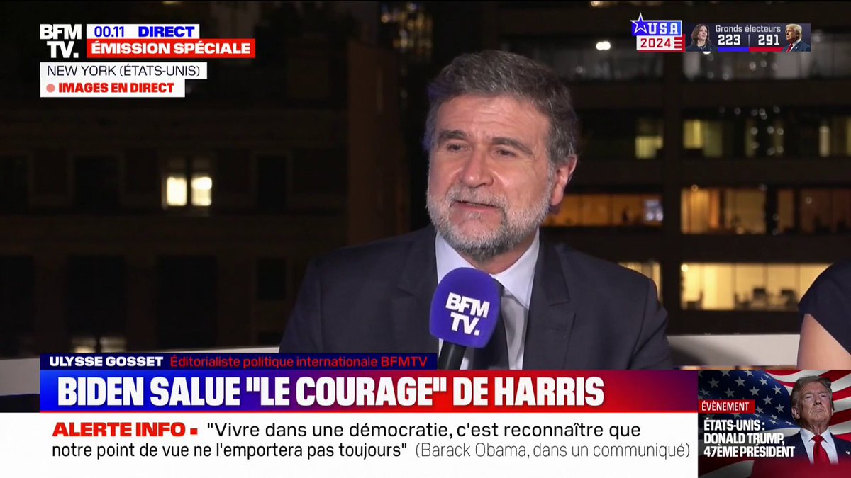 Joe Biden salue "l'intégrité, le courage et le tempérament" de Kamala Harris