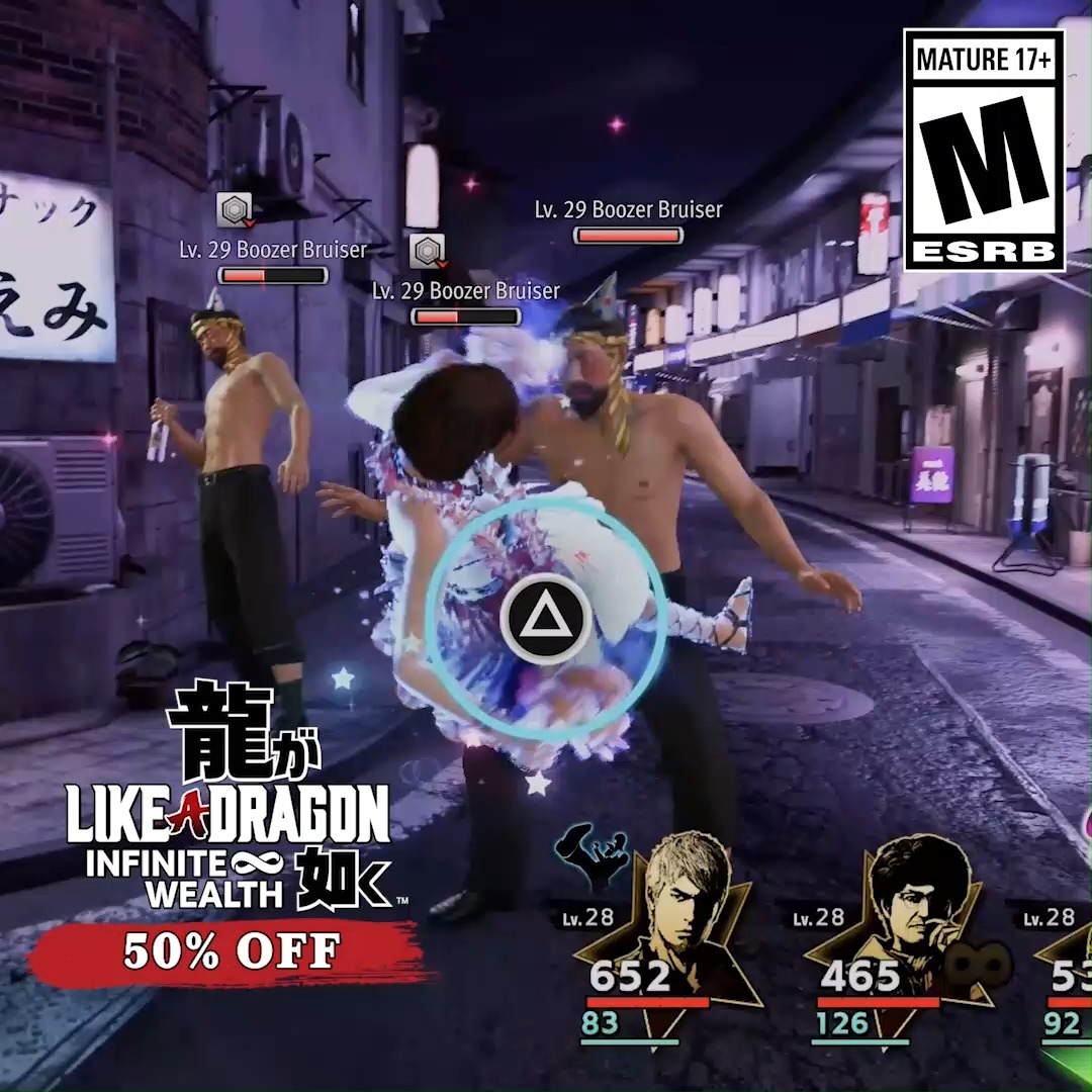 The Like a Dragon & Yakuza Franchise sale on STEAM ends tomorrow, Nov 7th at 10:00am PST⏳ 🐉Yakuza 0, Kiwami, Kiwami 2 - 45% OFF 🎡Yakuza: Like a Dragon - 50% OFF 🕶️Like a Dragon Gaiden - 50% OFF 🏝️Like a Dragon: Infinite Wealth - 50% OFF 🌃Yakuza 3, 4, 5, 6 - 70% OFF 🏯Like a Dragon: Ishin! (Standard) - 70% OFF