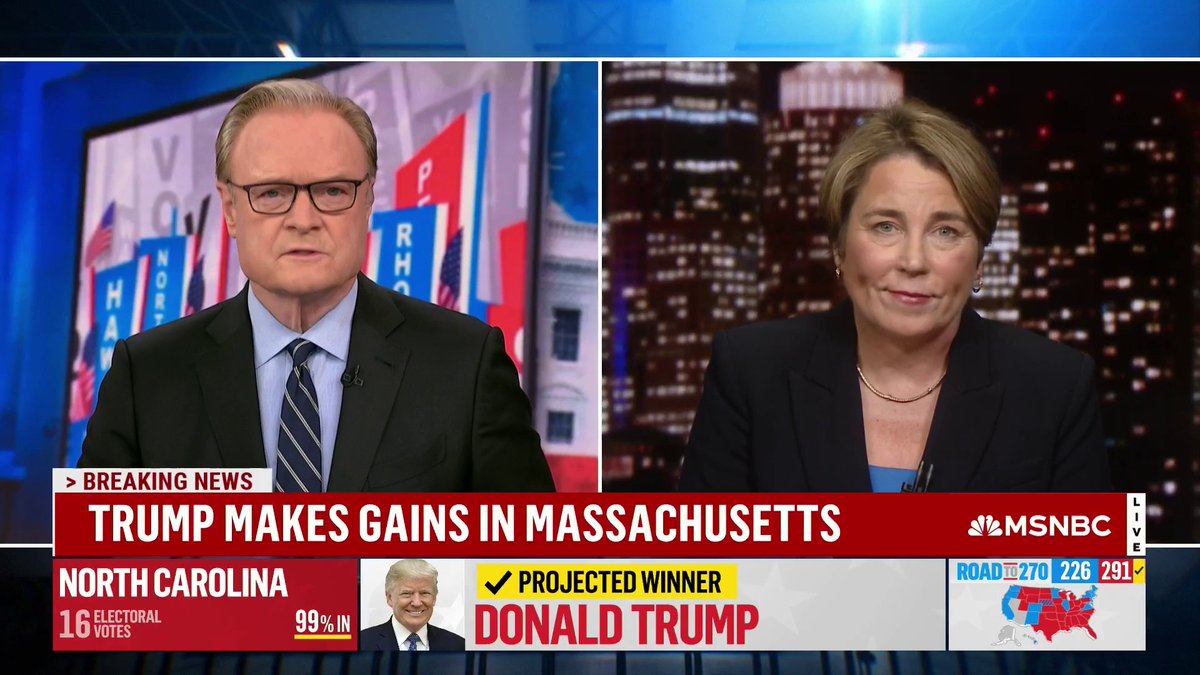 WATCH-- Lawrence O'Donnell: "If the Trump administration requested, would the Massachusetts state police assist in mass deportations?" Governor Maura Healey: “No. Absolutely not.”