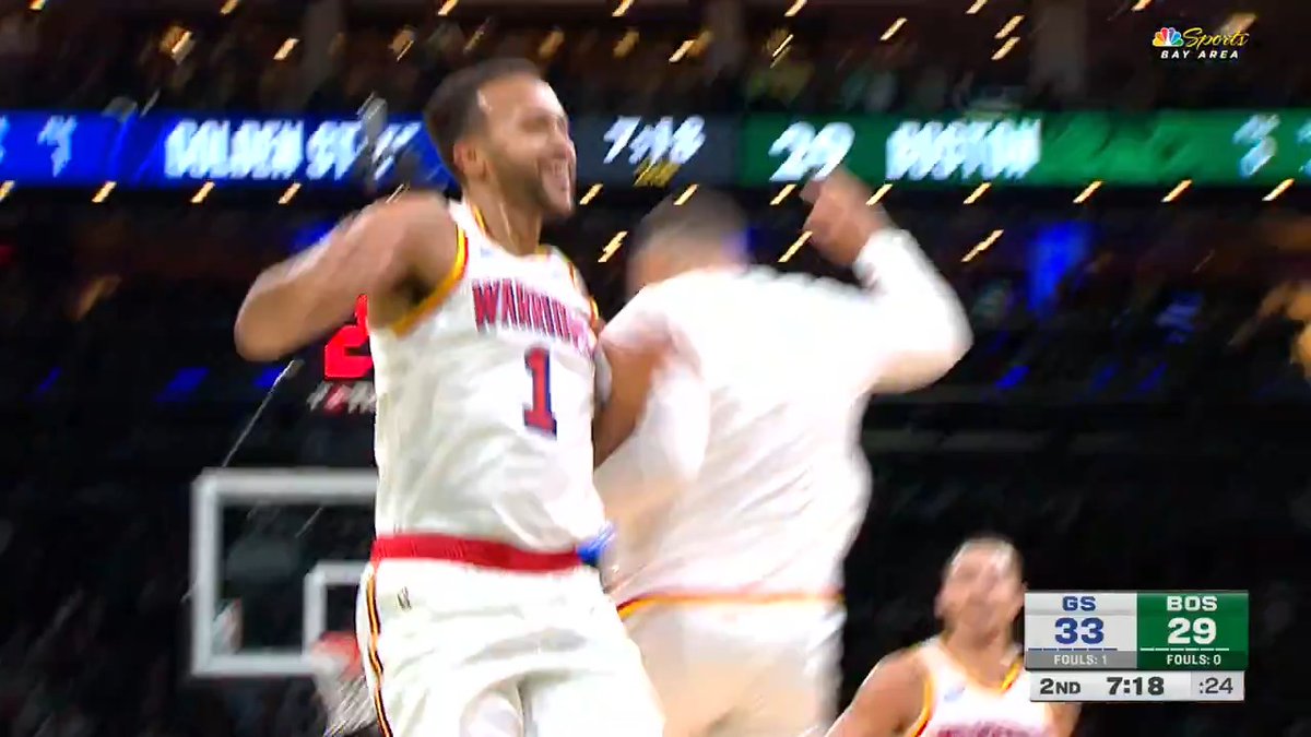 SLOW-MO! Back to back to back triples from Kyle Anderson ☔️ 📺 NBC Sports Bay Area & CA