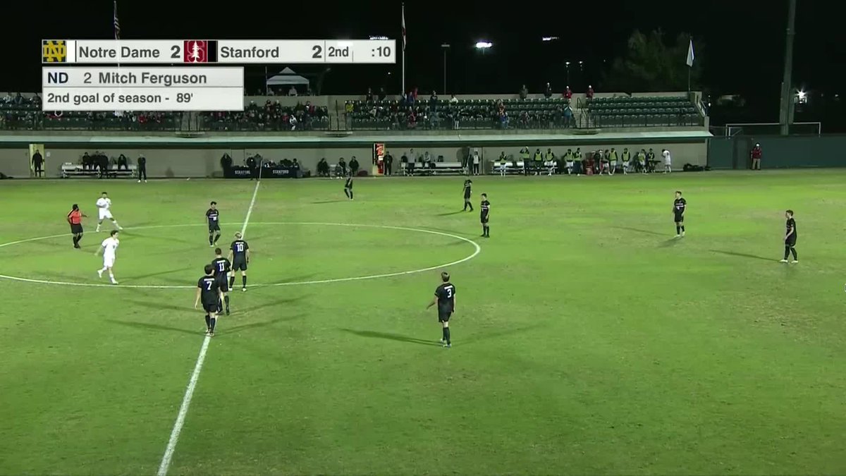 Stanford hit a shot from midfield to walk off Notre Dame and it may have caused a heart attack in the booth