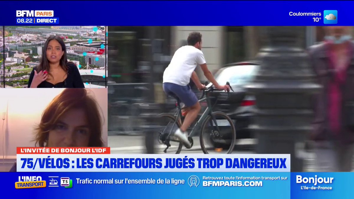 💬"Les cyclistes sont des usagers vulnérables, qu'il faut protéger" 🚴♂️Marion Soulet, porte-parole de l'association Paris en Selle, évoque la sécurité des cyclistes, notamment sur les dizaines de carrefours dangereux dans la capitale