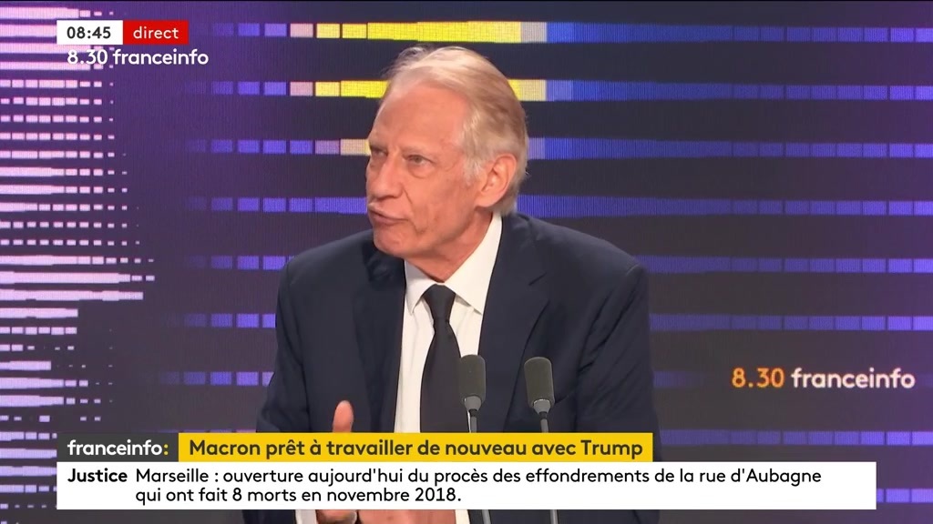 🔴 Election de Donald Trump ➡️ "Le pire n'est jamais sûr. Il y a dans l'histoire de l'Europe la capacité du sursaut, en particulier en période de crise", dit Dominique de Villepin.