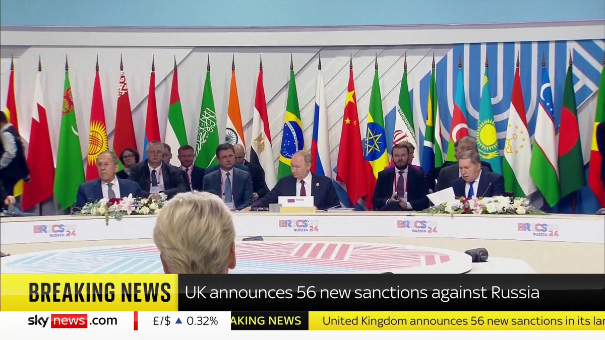 BREAKING: The UK has announced 56 new sanctions against Russia. 📺 Sky 501, Virgin 602, Freeview 233 and YouTube