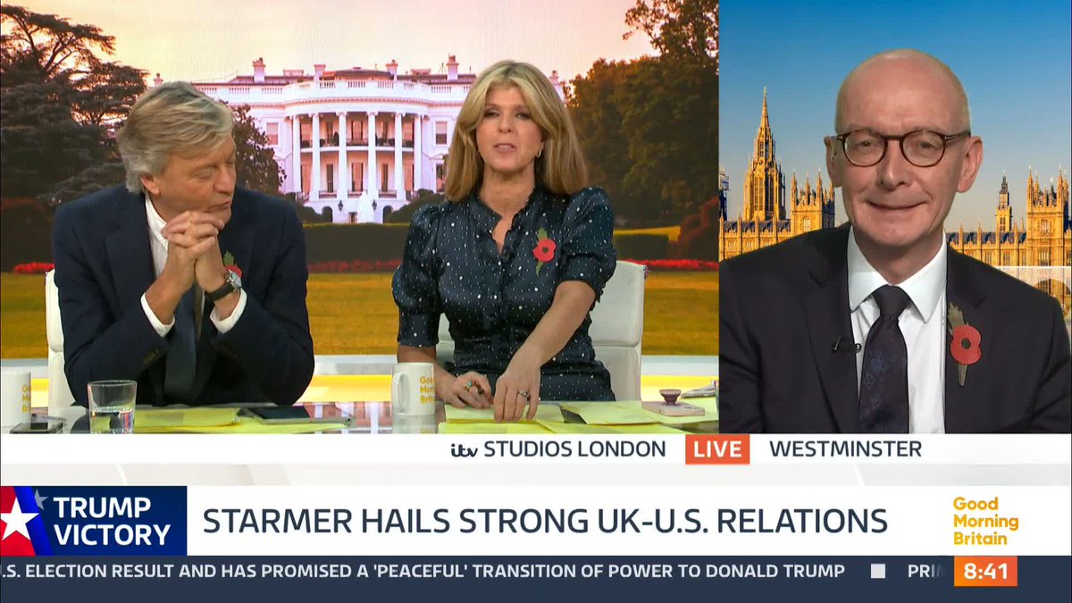Kate Garraway: Will you be taking Nigel Farage's offer up on helping smooth things between the Labour government & Trump? Pat McFadden: "Hasn't he got a job working for the people of Clacton?" 👍 #GMB