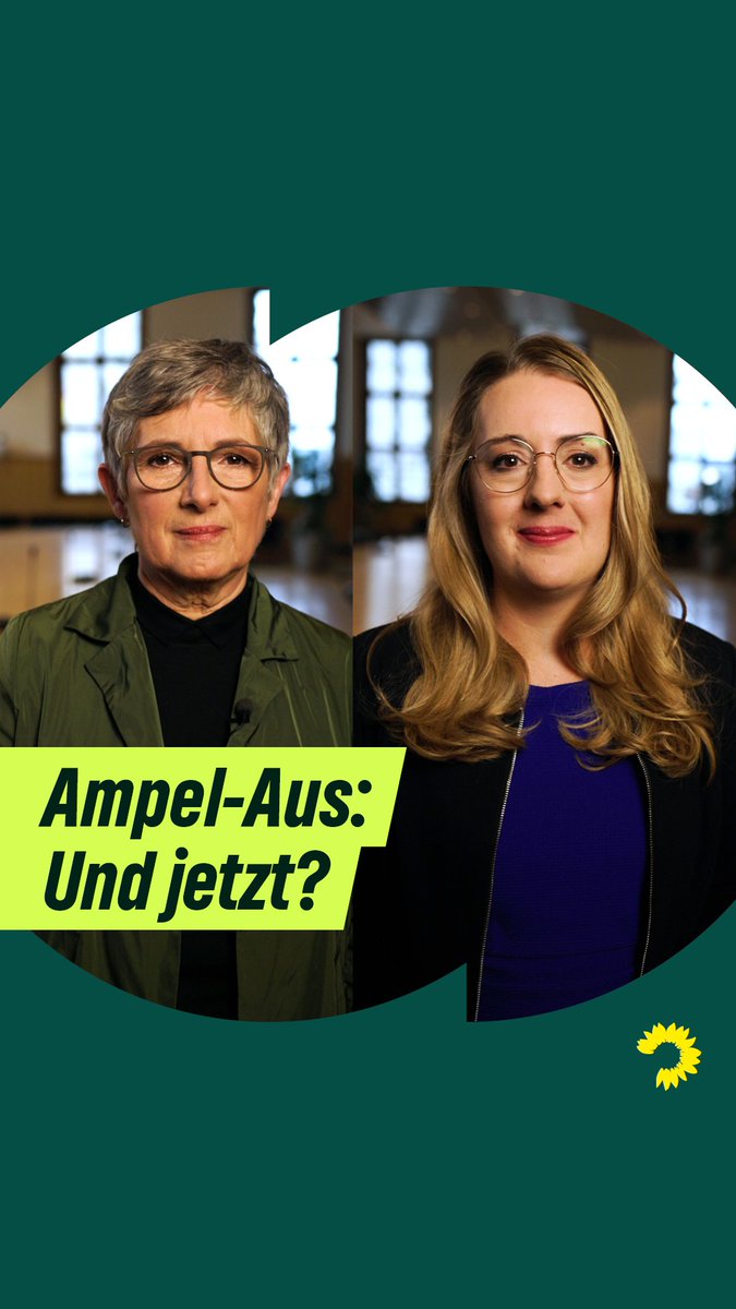 Wie geht's weiter nach dem #AmpelAus? Hier gibt's Antworten von Katharina Dröge und Britta Haßelmann 👇
