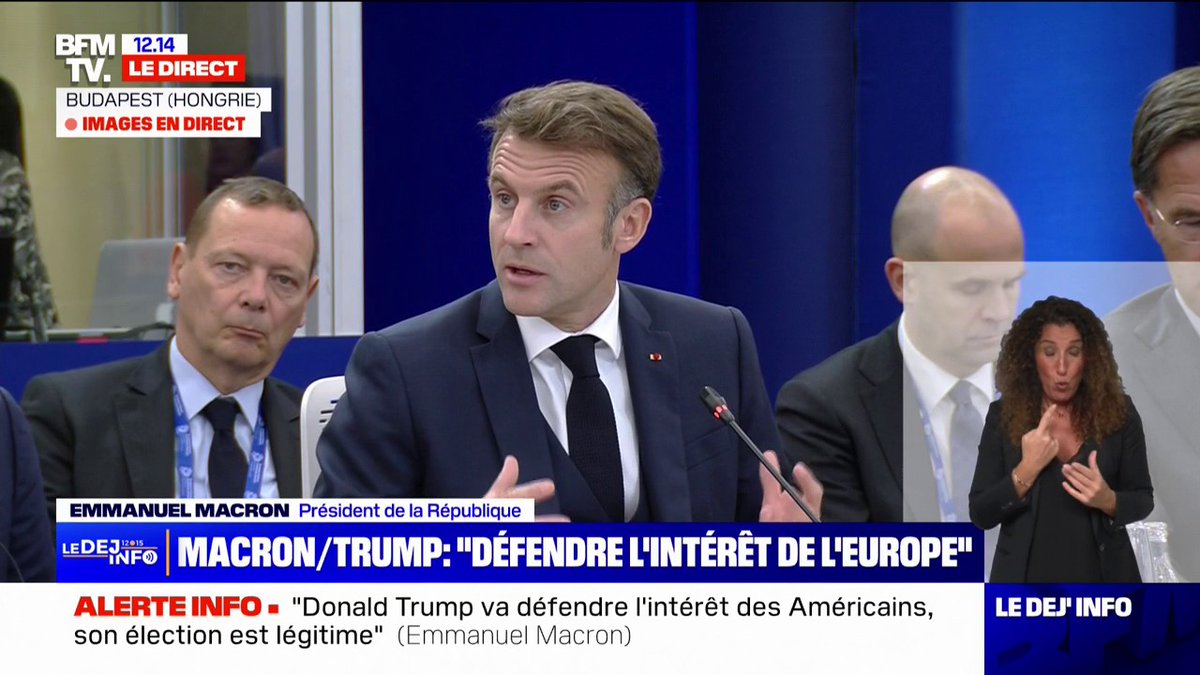 🗨 "Si on décide de rester des herbivores, les carnivores gagneront" Emmanuel Macron appelle les pays européens à "reprendre le contrôle"