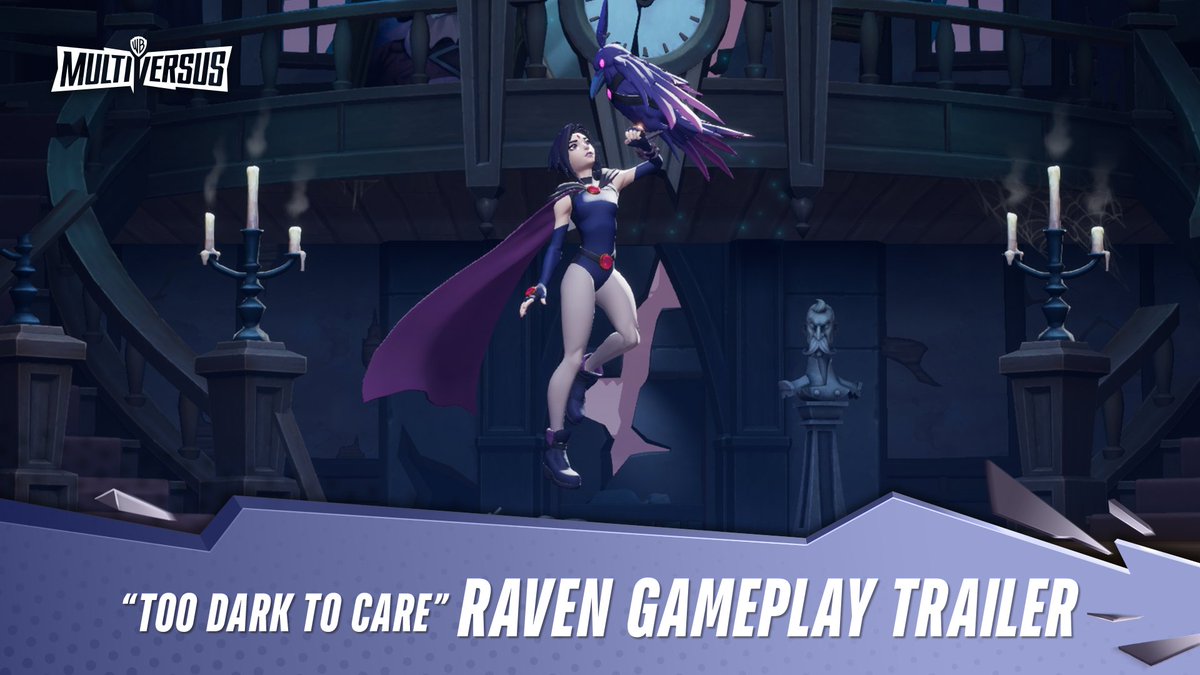 Spells, secrets, and a few family issues, Raven's not here to play nice. Check out her Gameplay trailer now! #MultiVersus