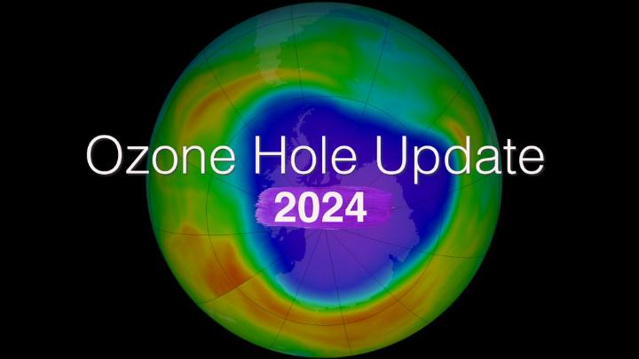 The ozone hole continues to heal. Each year, it reaches an annual max extent. This year's extent was the seventh smallest since the ozone layer began recovery after the adoption of an international agreement phasing out use of ozone-depleting chemicals.