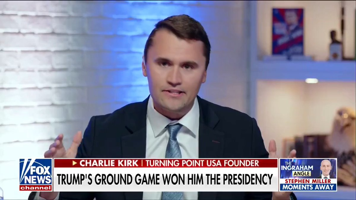 ‘While Kamala’s team bragged about door knocks, we banked votes. Winning the youth vote in Michigan, making it competitive in Wisconsin—that’s the Turning Point difference.’ - Charlie Kirk |