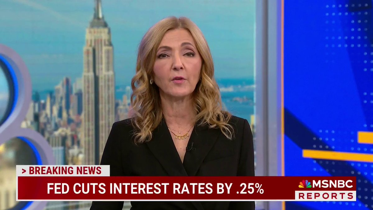 BREAKING: Fed cuts interest rates by .25%
