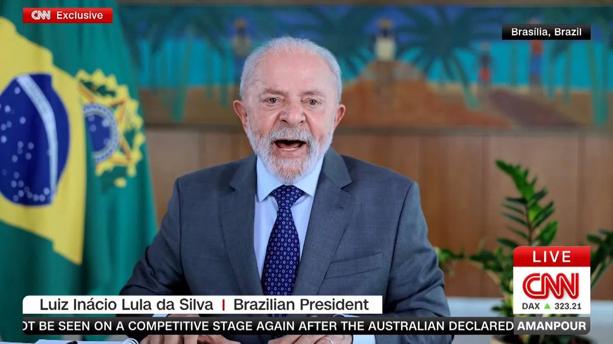 Exclusive: Brazil’s President Lula reacts to President Trump’s re-election, urging him to protect the climate: “He has to think as an inhabitant of the planet Earth,” Lula tells me. “There is no other place to live.” Our full interview airs Friday on CNN International and PBS