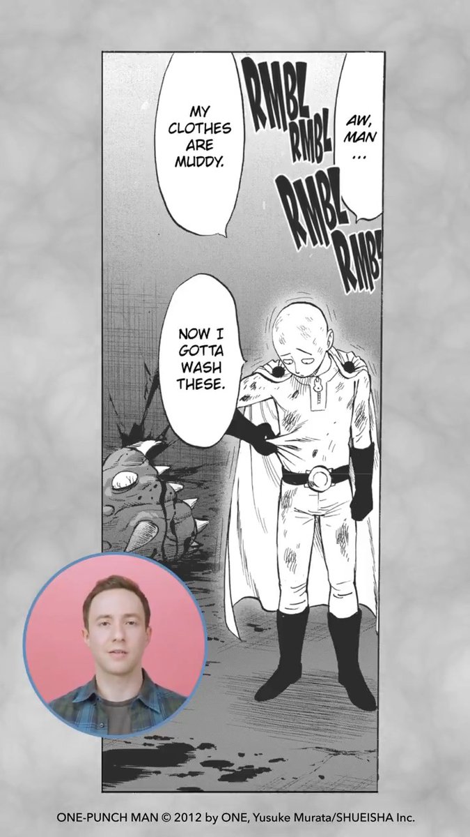 Poor Saitama. 😭 @maxmittelman really brought this to life. (via One-Punch Man, Vol. 22)