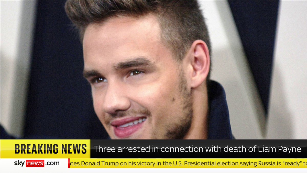 BREAKING: Three arrested in connection with death of Liam Payne 📺 Sky 501, Virgin 602, Freeview 233 and YouTube