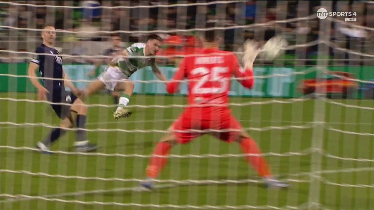 ⚽️⚡️An emphatic finish from Celtic loanee Johnny Kenny drew Shamrock Rovers level against TNS tonight. The Irish side went on to win 2-1! 🙌