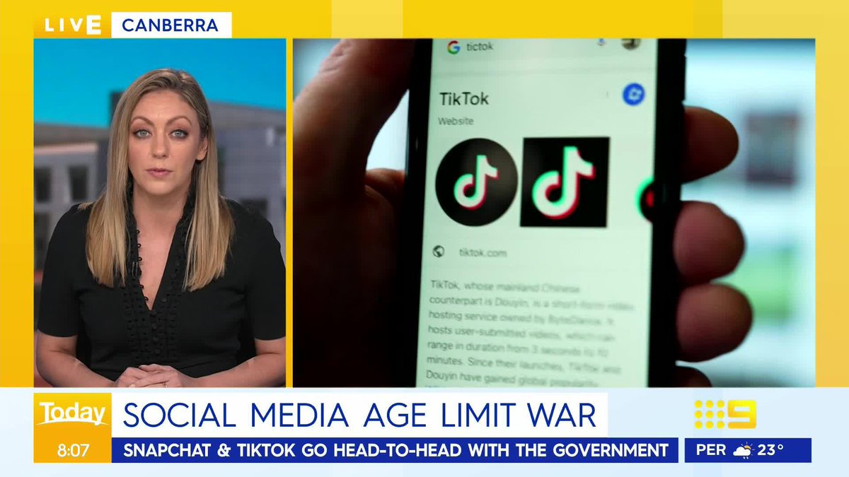 Young people under 16 could soon be banned from using social media in world-leading legislation introduced to Australian parliament. The Prime Minister now facing backlash from tech giants TikTok and Snapchat. #9News MORE: