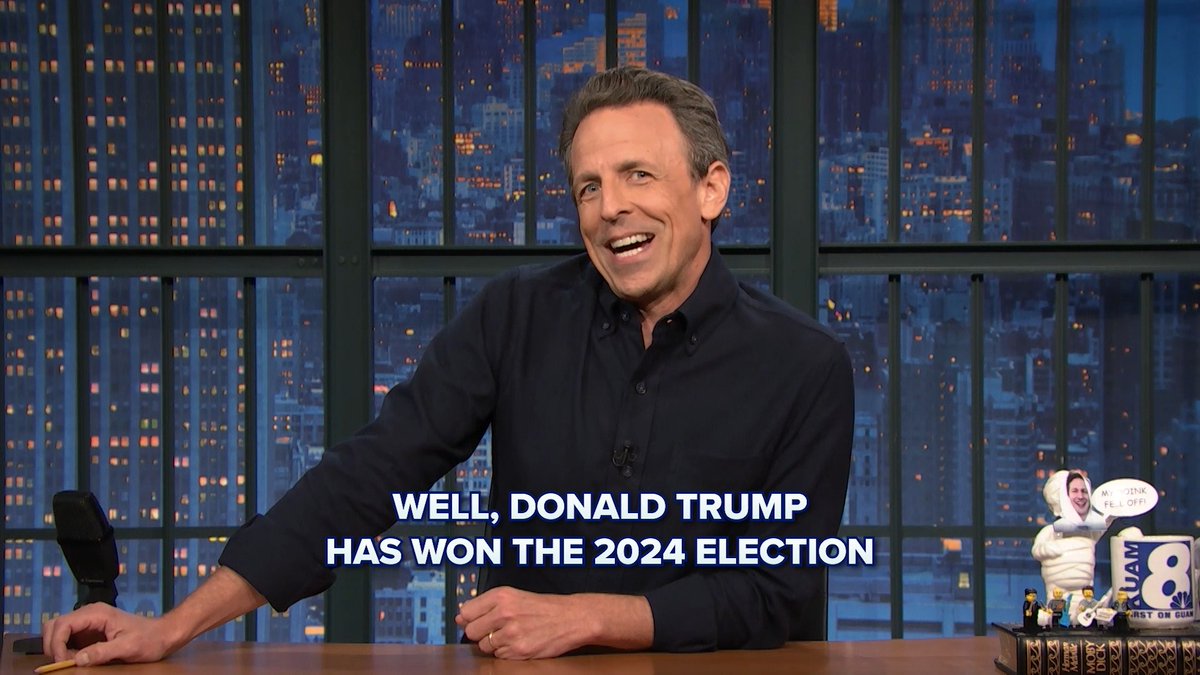 It’s official: Seth Meyers is not doing okay.