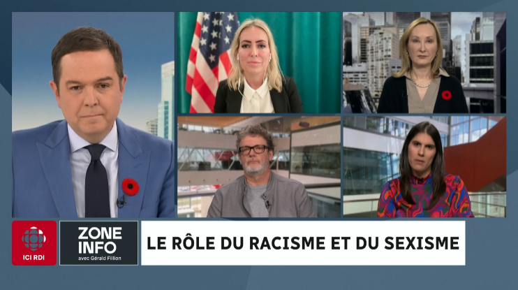 Quel rôle le sexisme et le racisme ont-ils joué dans la défaite de Kamala Harris? Jacinthe-Eve Arel 🇨🇦🇺🇸🇫🇷, Tasha Kheiriddin 🇨🇦🇬🇱🇺🇦, Jacques Létourneau et Maïka Sondarjee en débattent à #ZoneInfo #ZIGF