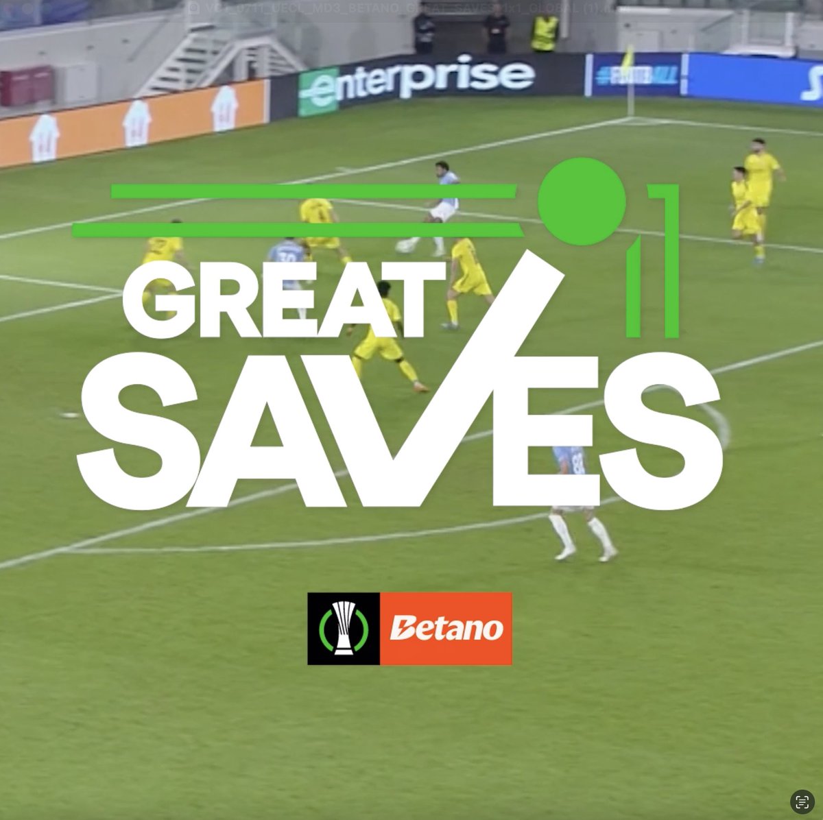 🧤 Seisen, Jónsson and Trmal pulling out all the stops 💪 Three great saves, which one's your favourite? Betano Portugal 🔞 | #UECLsaves | #UECL