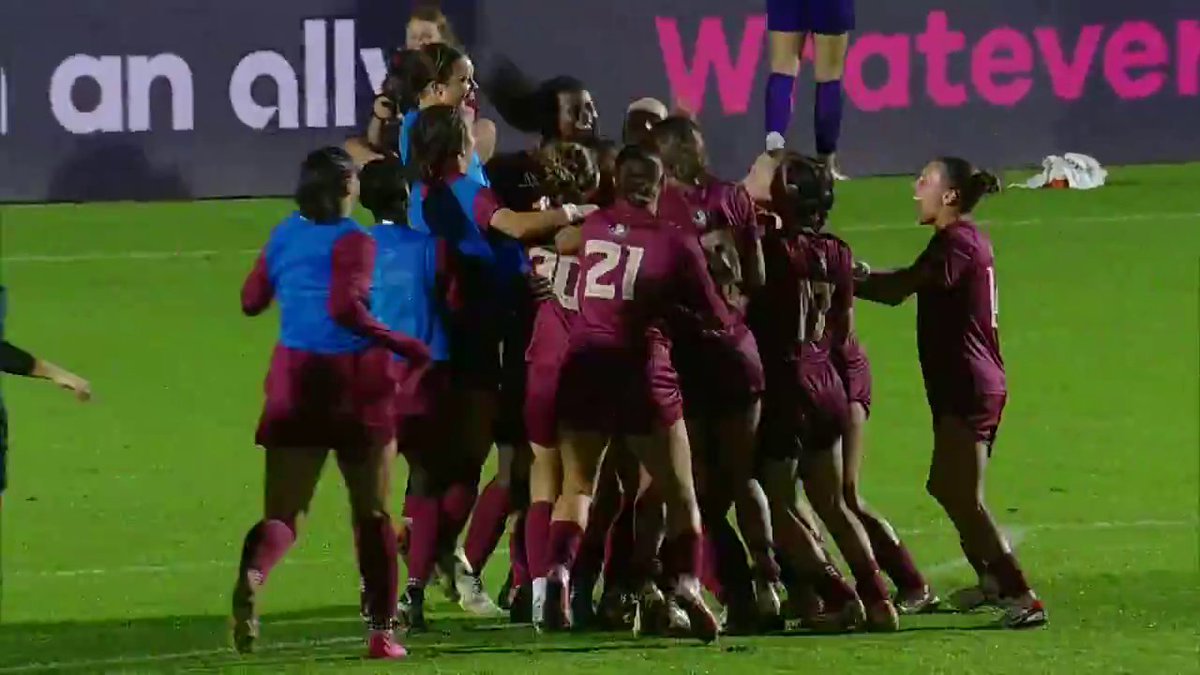 FLORIDA STATE WINS IT ON PENALTY KICKS 😱 FSU Soccer advances to its fifth straight ACC Women's Championship‼️