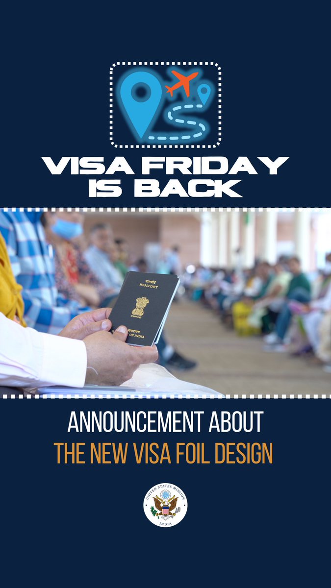 New Visa Design Update!! Coming soon to a U.S. visa near you! Over the next couple of months, you may start to see a new U.S. visa design but don’t worry! The current visa is still valid until it expires. Check out the new design in this week’s #VisaFriday #USVisa
