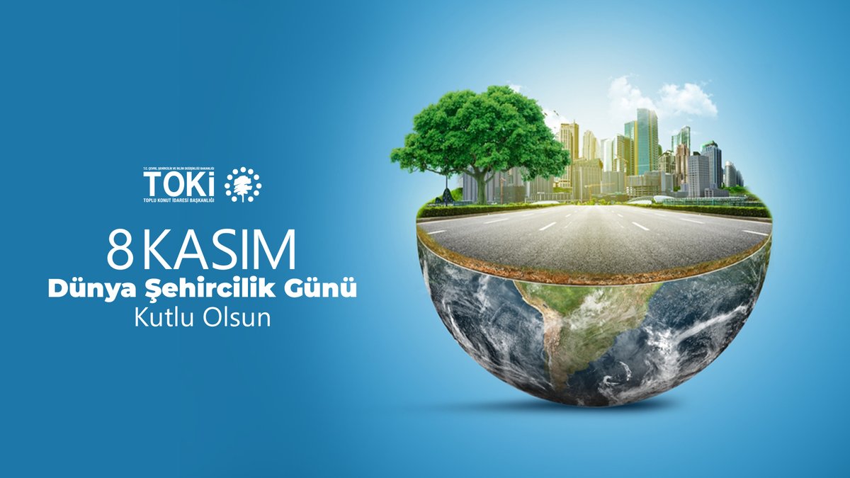 🌍 Dünya Şehircilik Günü Kutlu Olsun! 🌿 Daha yaşanabilir ve sürdürülebilir bir dünya için insanımıza ve şehirlerimize değer katan uygulamaları hayata geçirmeye devam ediyoruz.