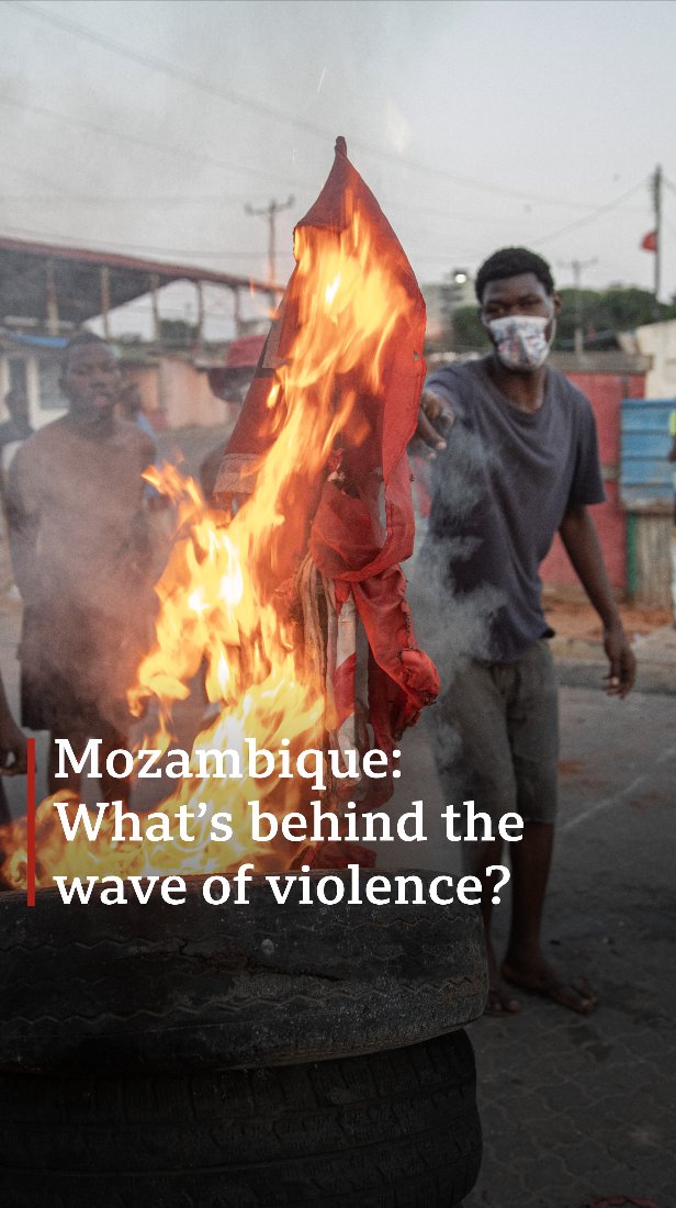At least 18 protesters and a police officer have died during weeks of unrest across Mozambique since the October 9 election. Frelimo, the ruling party for nearly 50 years, was declared the winner, but opposition parties claim widespread electoral fraud.