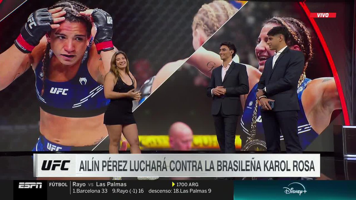 "ESTA VA A SER UNA VICTORIA MÁS... ARGENTINA LE VA A GANAR A BRASIL". Ailín Pérez palpitó en #SportsCenter la pelea que se viene vs. Karol Rosa... 🔥🔥🔥 📺 #DisneyPlus