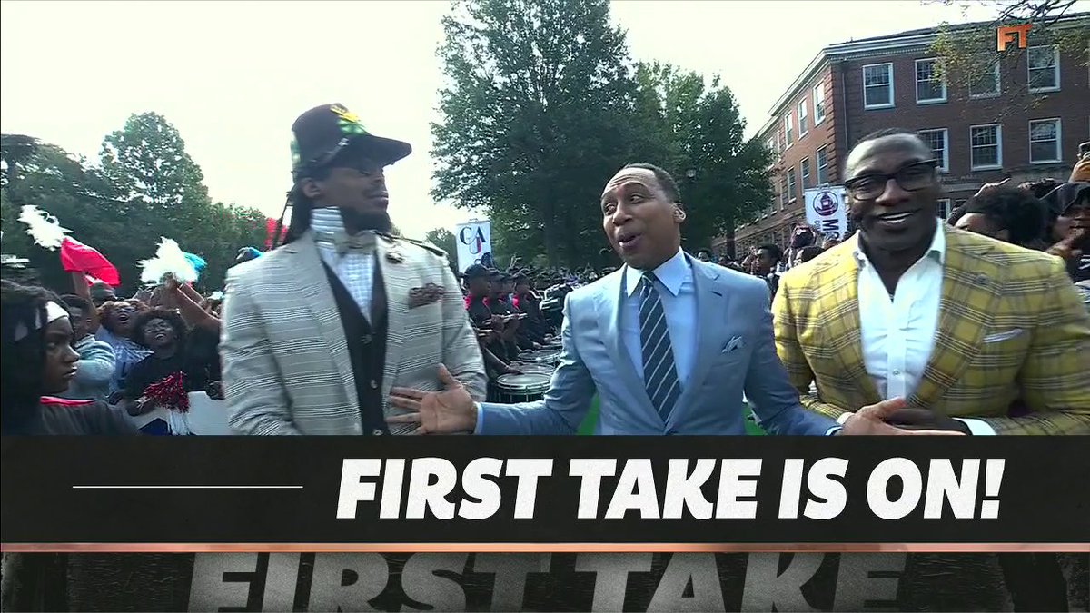 Shannon Sharpe, Cam Newton, and Stephen A. Smith kick off First Take live from Clark Atlanta University as part of their HBCU road show!