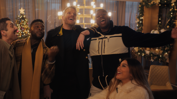 Yes, Pentatonix is in a new Christmas movie. Yes, they are spontaneously bursting into song. Meet Me Next Christmas is now playing!