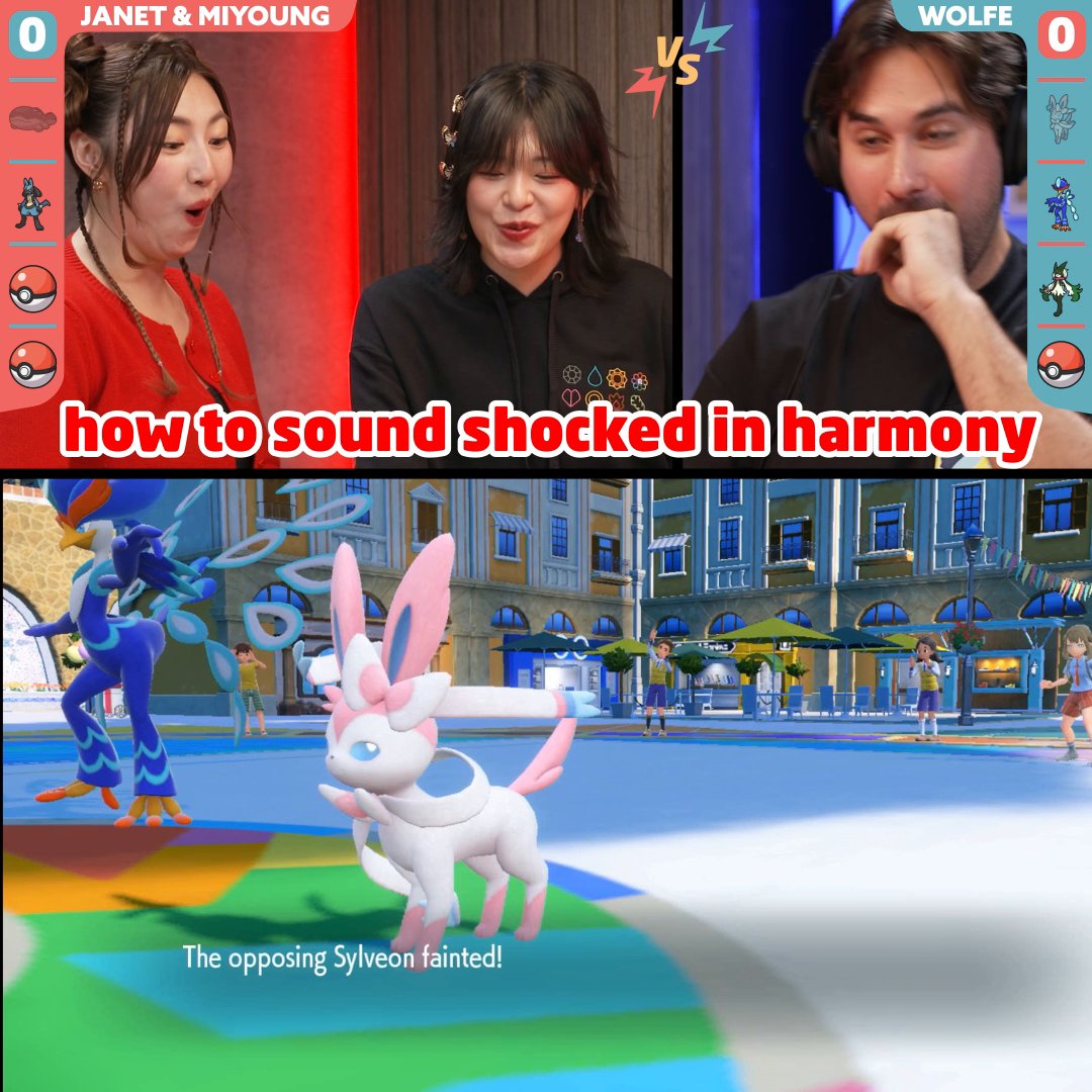 Janet and Miyoung team up to take on Wolfe! 🆚 Don't miss #BattleBasics on The Official Pokémon YouTube Channel 🔗: