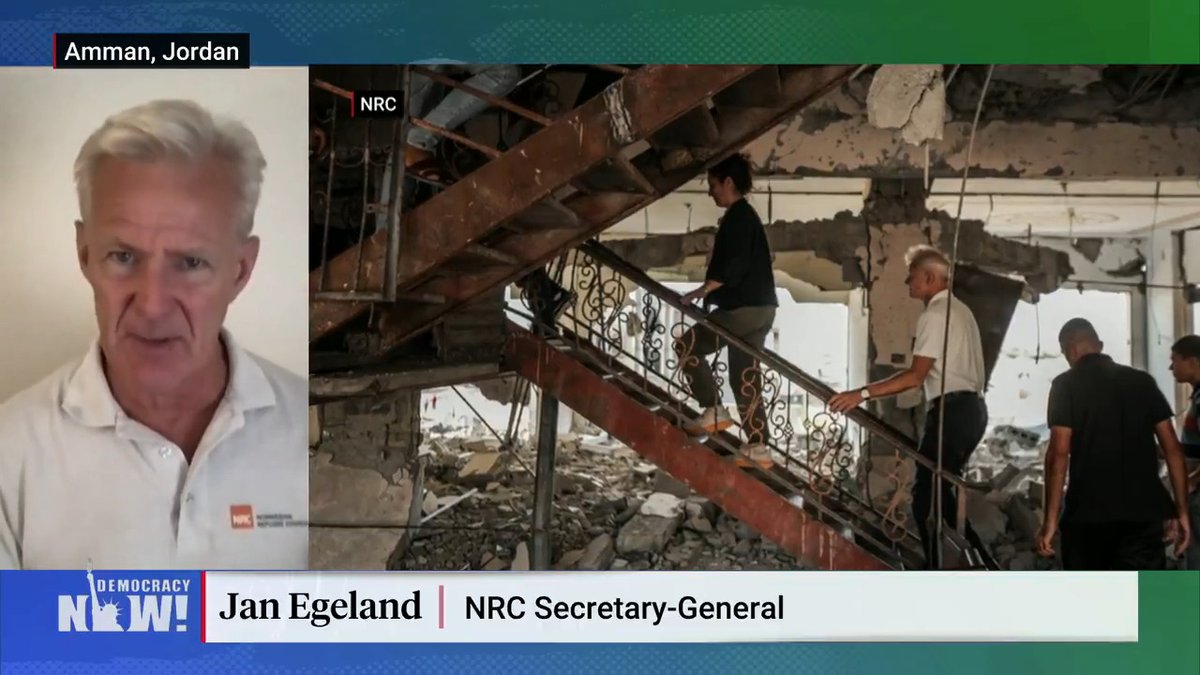 Just back from Gaza, humanitarian leader Jan Egeland says what Israel is doing to Palestinian civilians is "unlawful beyond belief."