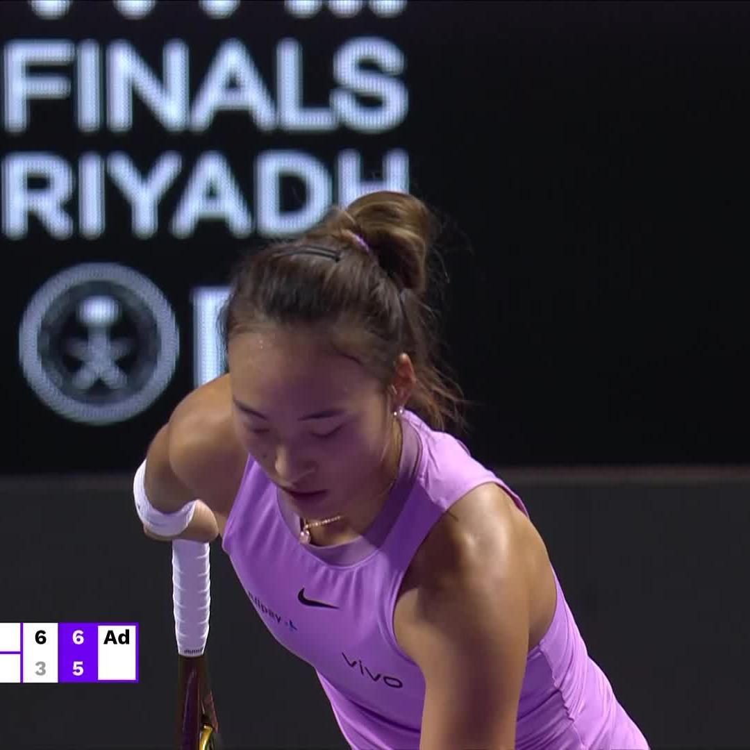 One word to describe Zheng's season: Sensational 💫 #WTAFinalsRiyadh